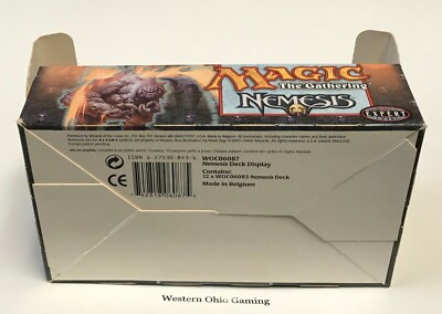 mtg nemesis booster box  Face to Face Games The set featured Rootwater Thief Magic the Gathering EMPTY Nemesis
