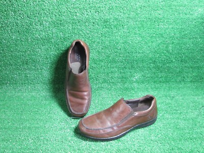 Born Blast Loafers Mens Shoes Size 10 Brown Leather Moc Toe Comfort