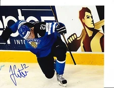 ST. LOUIS BLUES JORI LEHTERA SIGNED FINLAND 8X10