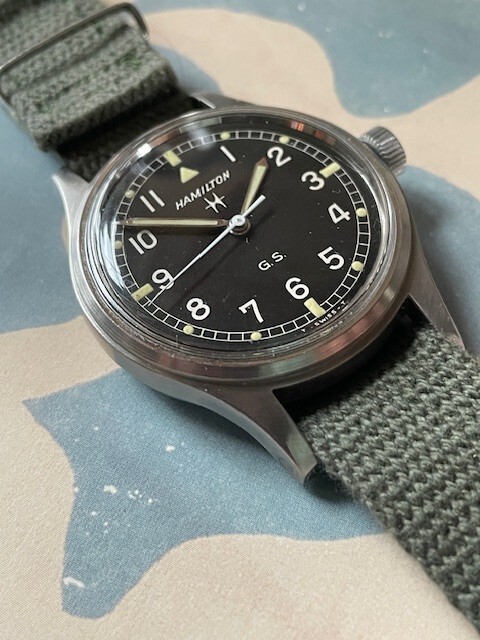 Hamilton GS 6B Vintage Military Watch Incredible condition