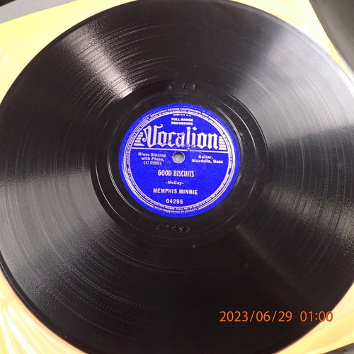 E+ 78 Memphis Minnie Vocalion 04295 Good Biscuits / Keep On Eating Charlie McCoy - Picture 2 of 2