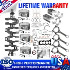 G4FJ 1.6T TURBO ngine Overhaul Rebuild Kit Crankshaft Rod Piston For Hyundai KIA