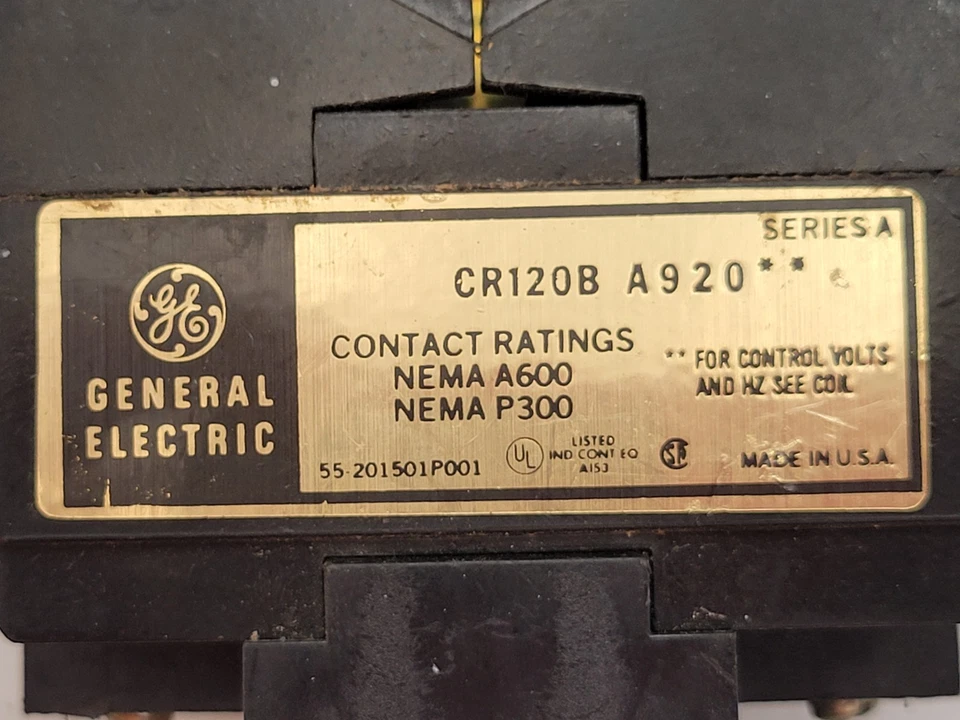 General Electric CR122BX1AA Pneumatic Timer 0.2-60 Sec Coil 110/120V Series A - Image 3 of 4