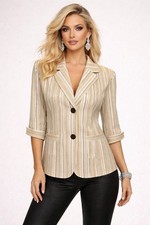 Tanjay Textured Blazer Striped Multicolored W...