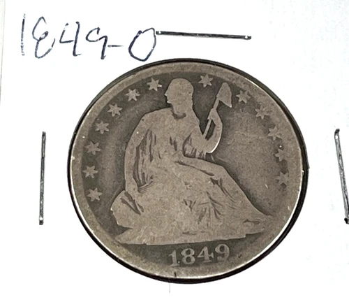 1849-O Seated Liberty Half Dollar : Good +