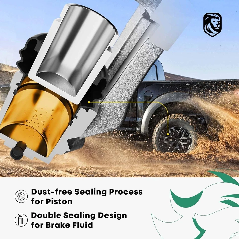 2x Rear Brake Caliper with Bracket for Chevy Express GMC Savana 2500 3500 03-20 - Image 4 of 4