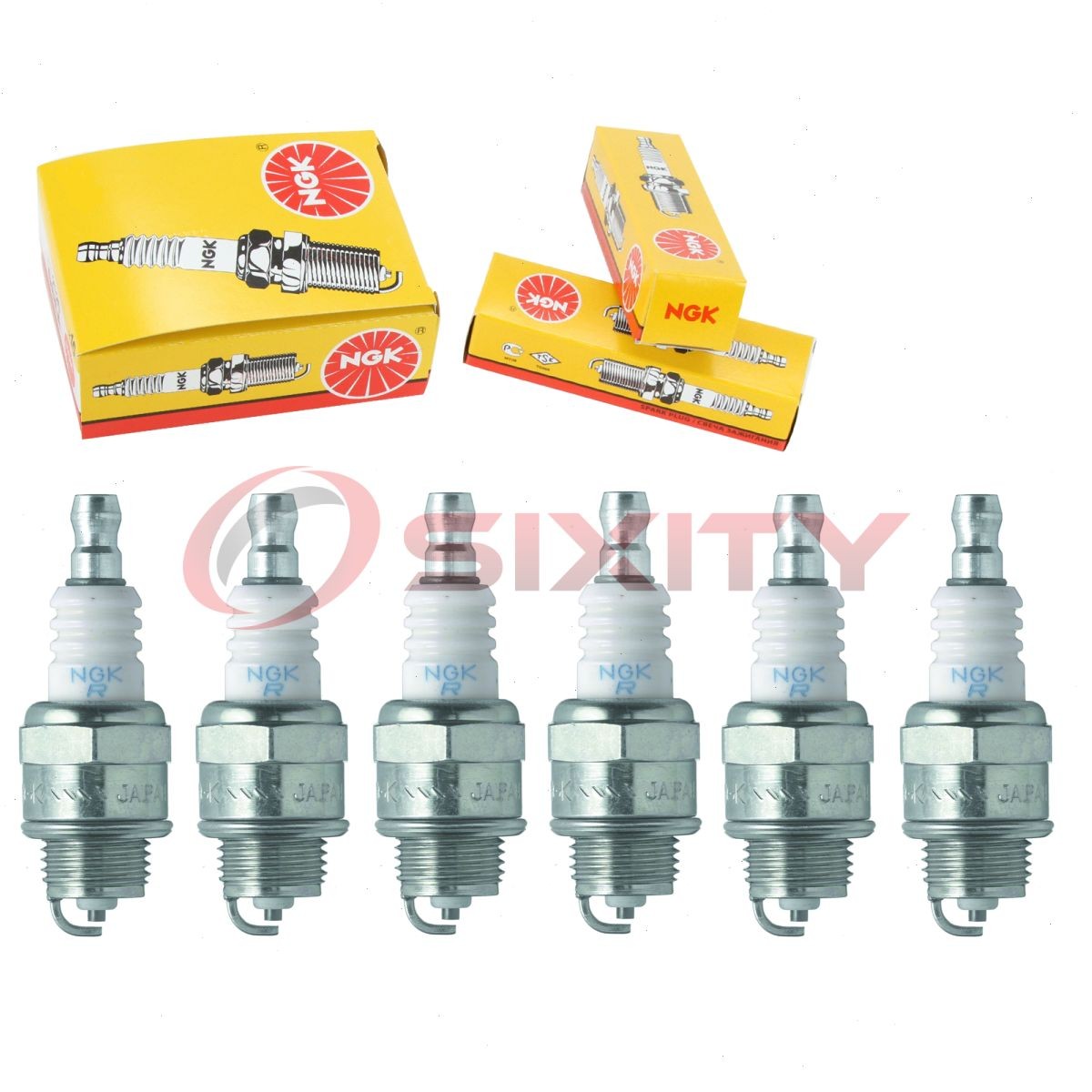 6 pc NGK 6759 BPMR6A BLYB Standard Spark Plugs for WSR8F W20MPU W20MPRU pp