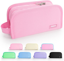 Wide Opening Pencil Pen Case, Large Capacity Zipper Pencil Pouch, Aesthetic Penc