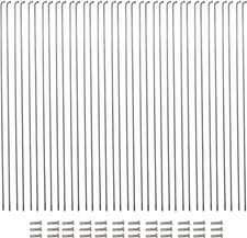 36 Pieces 14G J Bend Bicycle Stainless Steel Spokes 254Mm - 294Mm With