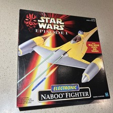 1998 Star Wars Ep01 Electronic Naboo Fighter Hasbro NIB Sealed   F.A.O Schwartz