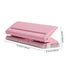 Adjustable 6-Hole Punch - Metal Hole Puncher for A4/A5/A6, Personal Pocket ...
