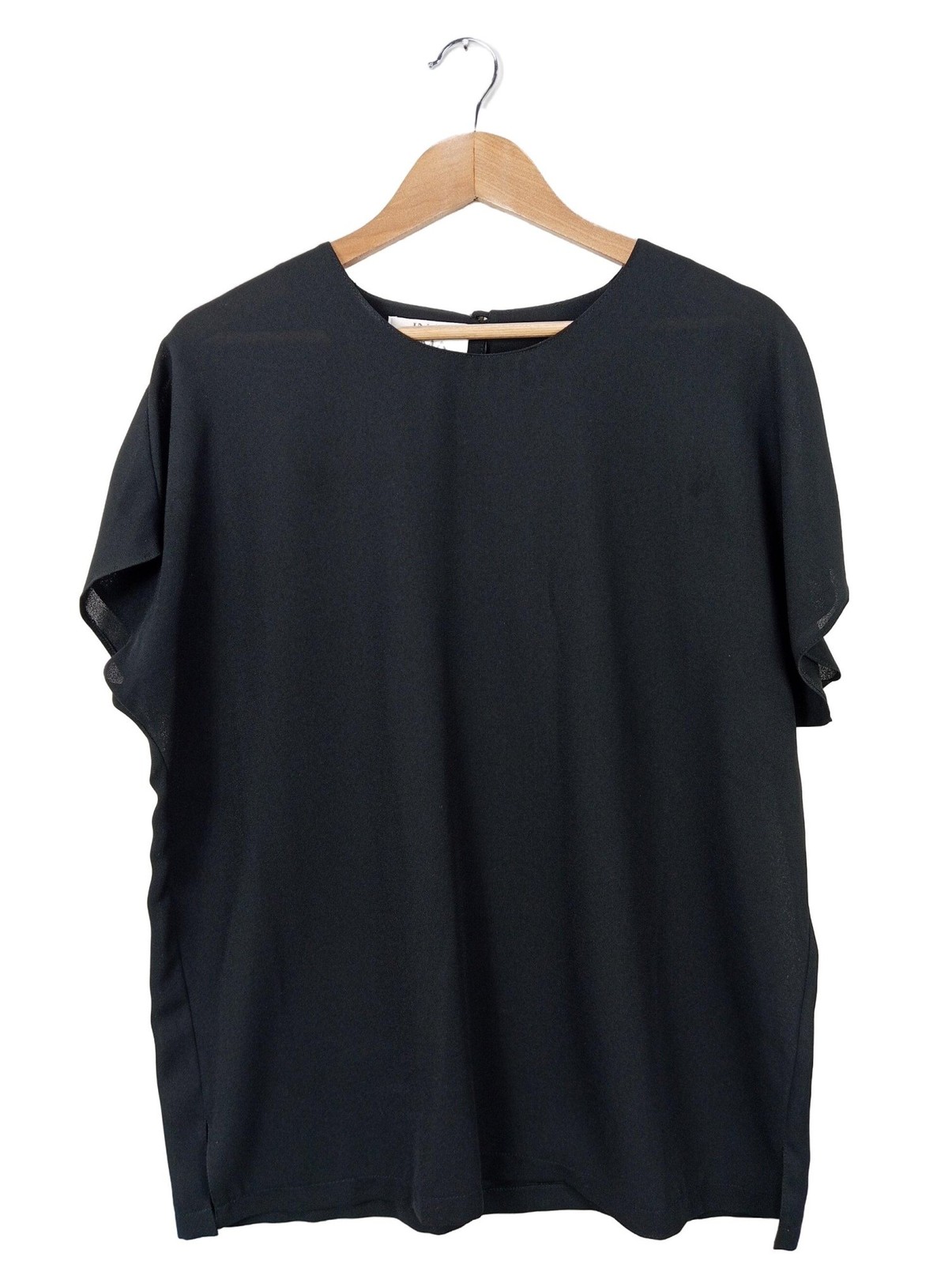 INA LIMA Blusa caída Mujeres Blusa Talla EU 44 negro look casual