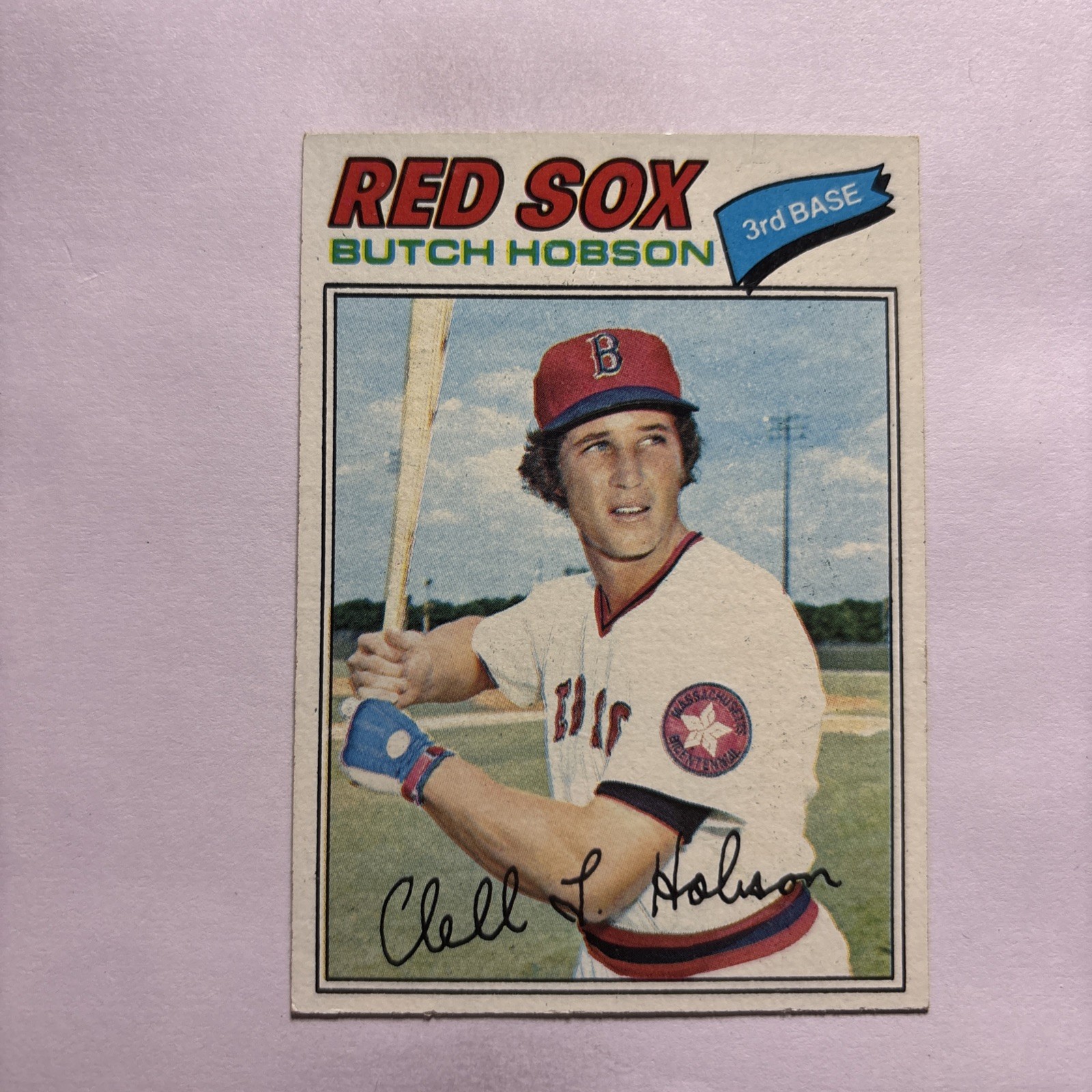 Butch Hobson 1977 Topps #89 Boston Red Sox Rookie EX