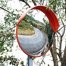 Large Wide Angle Convex PC Mirror Wall Blind Spot Corner Road Garage Security