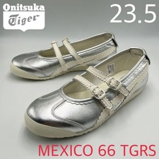 Onitsuka Tiger MEXICO 66 TGRS Flat Ballet Shoes Silver EU 37.5 US 6.5 UK 4.5