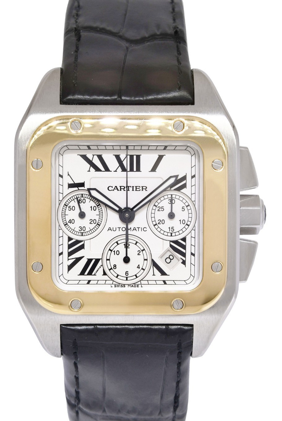 Cartier Santos 100 XL Chrono 18k