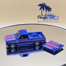 1987 Chevrolet 1500 Pickup Truck Lowriders Maisto Blue/purple w/Graphics 1/64