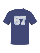 Retro Style Number 67 Design Men's T-shirt