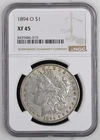 1894-O Morgan Silver Dollar NGC XF 45