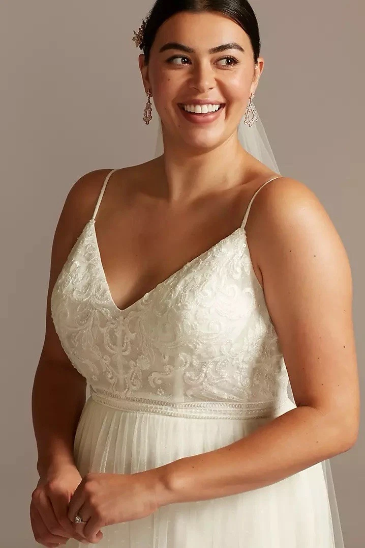 navy blue dress for baby girl Stacees Bridal Wedding Dress Bobo Mermaid Floral Lace Backless Chapel Train Spaghetti Straps