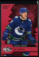 2020-21 Metal Universe Precious Gems Red #136 Olli Juolevi RC 098/100