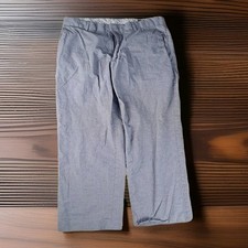 Chino Pants Banana Republic Mens 31/32 Gray Houndstooth Check Cotton Elastane