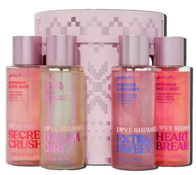 4 Piece Love Shimmer Gift Set By Victoria's Secret Pink