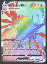 Pokemon TCG: Regieleki VMAX 198/195 Silver Tempest Rainbow Secret Rare Full Art on eBay
