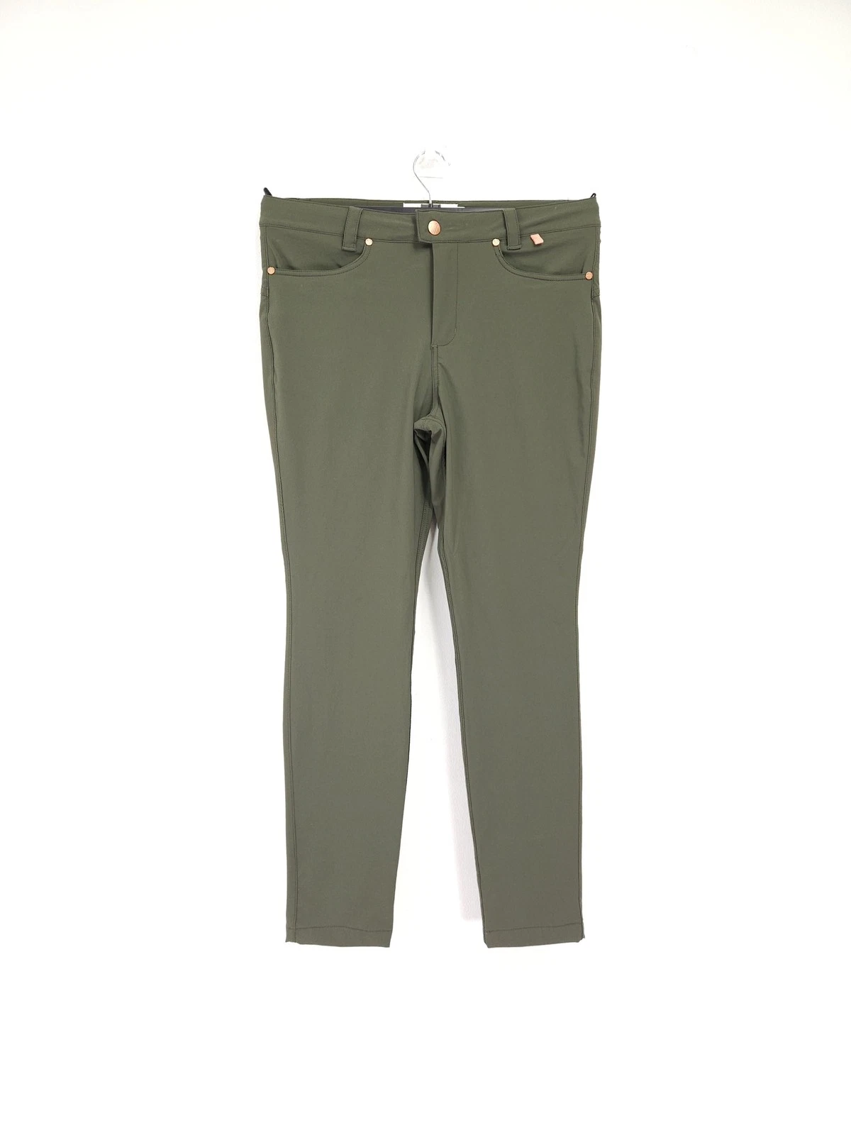 ACAI Max Stretch Skinny Trousers Size 30 P UK12 Green Petite Outdoor Softshell