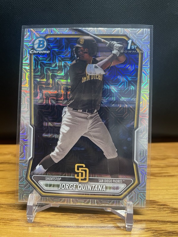 2026 Bowman Chrome Jorge Quintana 1st Bowman Mojo Refractor #BCP-93 Padres