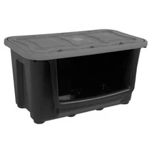 Durabilt Storage Tub Stacking Bin, 4.61 cu ft, Black, Polypropylene 7720GRBK.06