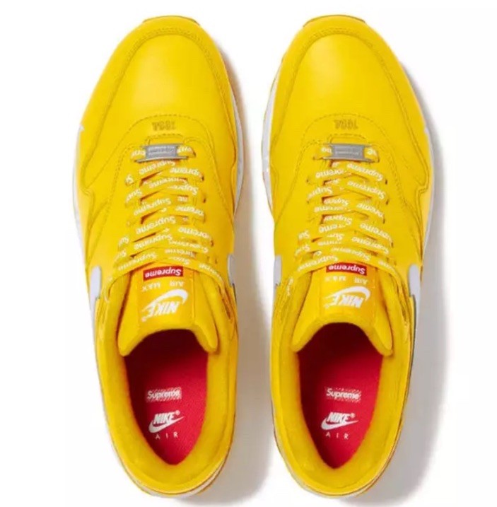 Supreme X Nike Air Max 1 '87 SP Speed Yellow HF8813 700 Supreme X Nike Air Max 1 '87 SP Speed Yellow HF8813 700