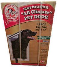 Ideal Pet Products 9.75 in. x 17 in. Large Ruff Weather Pet Door w/Dual Flaps