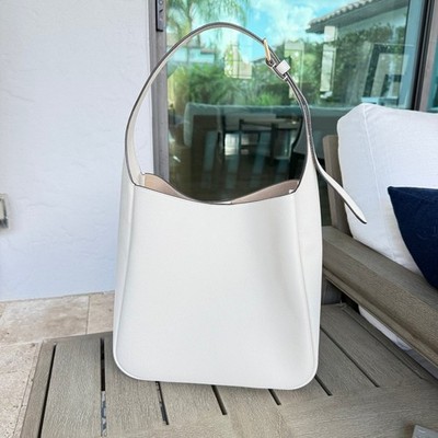 Tory Burch Thea Large Bucket Leather Shoulder Bag 159416 New Ivory