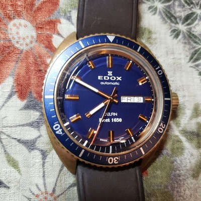 Edox Delfin 88004-Brzbu-Bui Digital Mechanical(Automatic) Men Fleet 1650 Limited