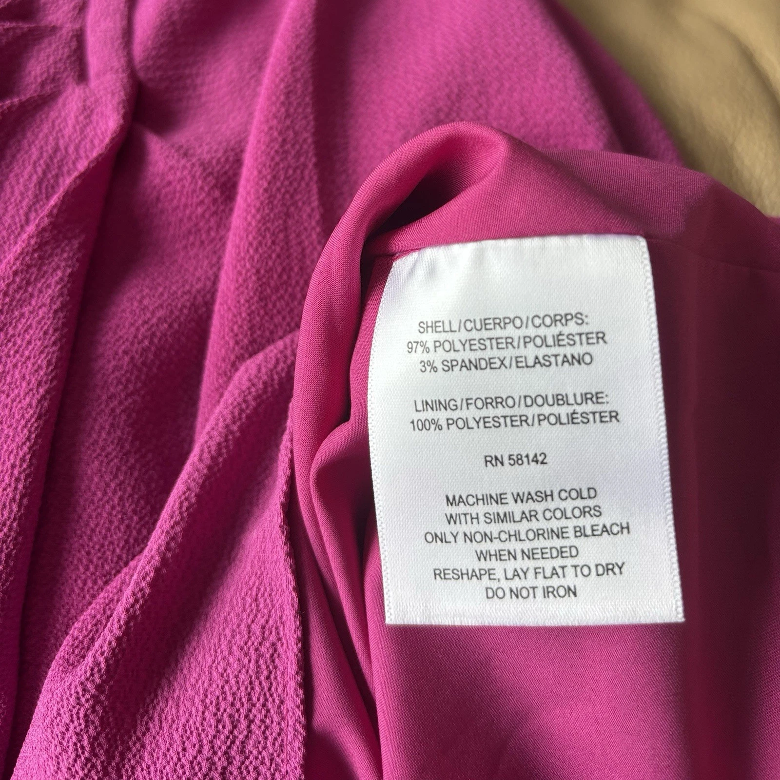 VETEMENTS Abito donna Maggy London 12 finto avvolgente crepe orlo asimmetrico abbigliamento da lavoro ufficio ~ nuovo con etichette