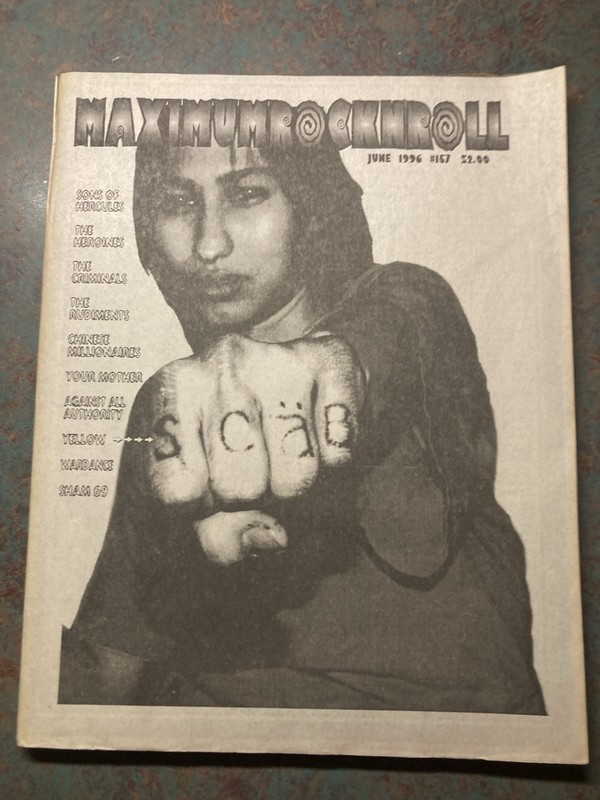Maximum Rocknroll Magazine #157 (June 1996) Sons of Hercules, Sham 69, Heroines