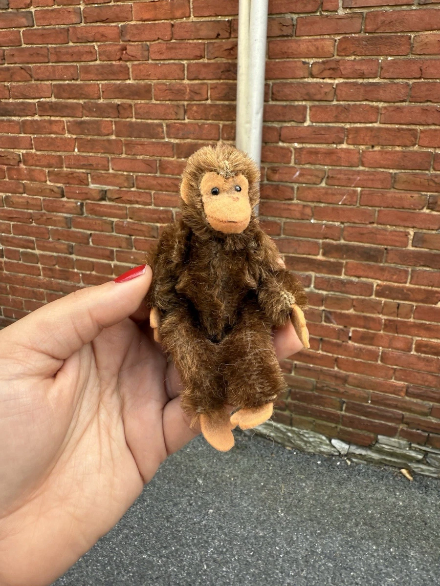 Peluche Singe Articulé Steiff Record-Peter - Fabriqué En Allemagne De L'Ouest (1950) - Antique