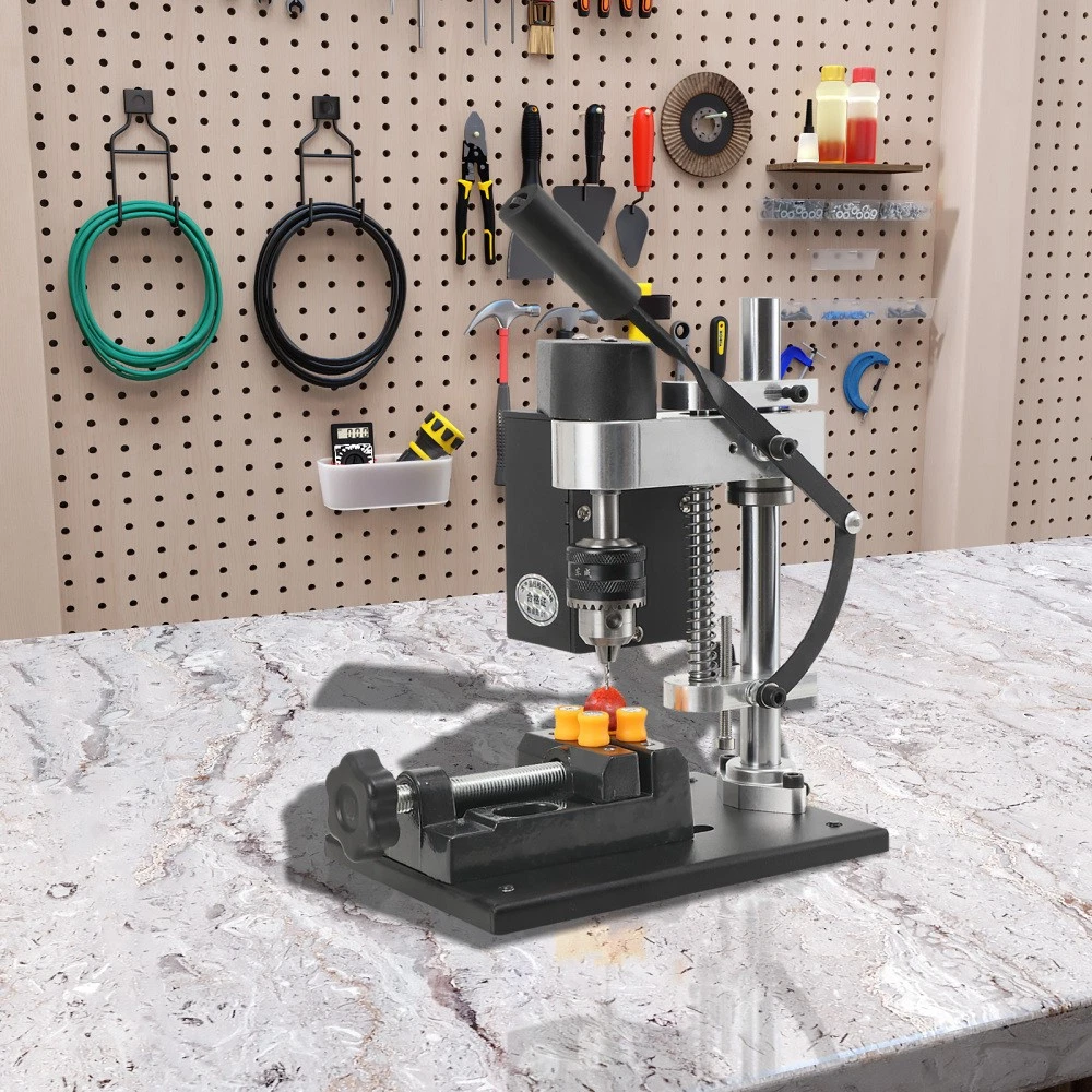 Mini Taladro de Banco Prensa Banco Perforadora de Mesa para Madera Metal Joyería 1