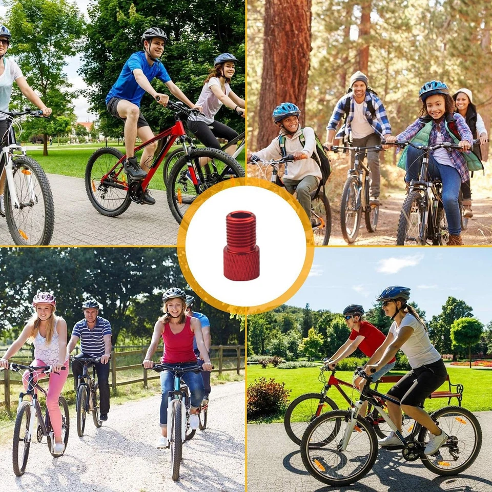 Adaptador de manguera de inflador de neumáticos convertidor de válvula de neumático de bicicleta tapas de herramientas elegantes Foto 3 de 4