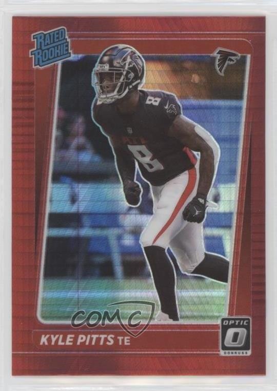 2021 Panini Donruss Optic Rated Rookie Red Hyper Prizm Kyle Pitts #211 17qq