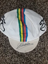 Vintage Eddy Merckx Velo Cycling Cap/Hat /w Signature