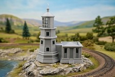 SPLIT ROCK LIGHTHOUSE - Z Scale 1:220 - Gray - No Assembly Required! Made in USA