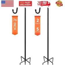 Shepherd-Hooks Adjustable for Bird-Feeder Lantern Plant-Hook Garden-Stake - P...
