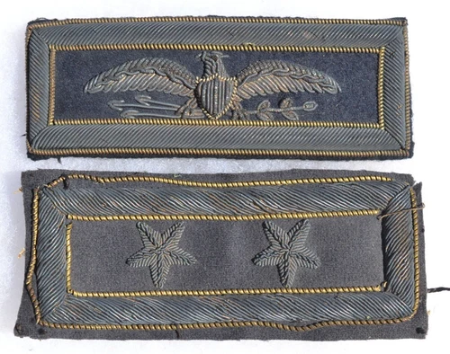 LOT OF 2 CIVIL WAR OR SPANISH AMERICAN WAR UNIFORM SHOULDER BOARDS Lot. # 2