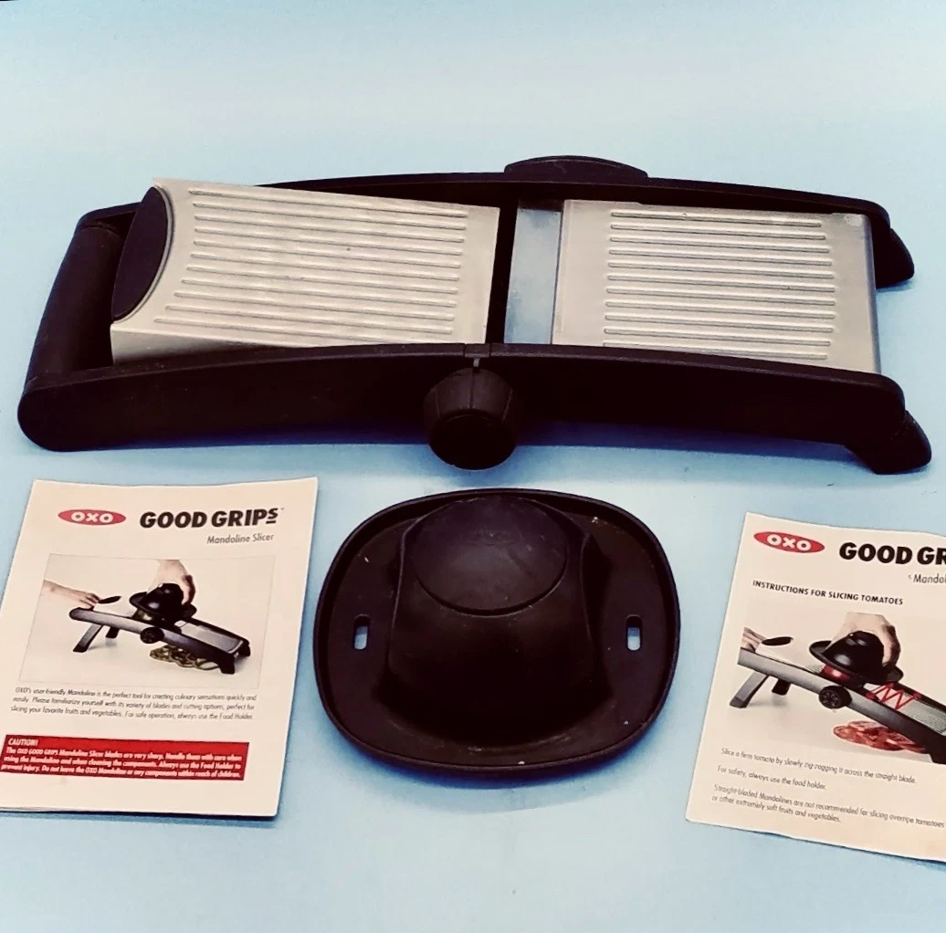 OXO Good Grips Mandolin Slicer Blades Slice Thick To Thin Slices W/ Box & Guide