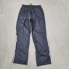 Adidas Track Pants Mens Small Navy Blue Side Stripe Activewear
