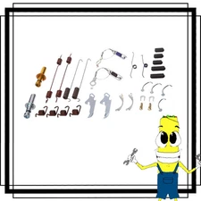 Complete Rear Brake Drum Hardware Kit for Ford E350 1987-1998 w/3.5in wide Shoes