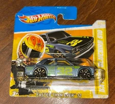 2012 Hot Wheels Faster Than Ever Datsun Bluebird 510 Grey FTE2 Short Card Driver