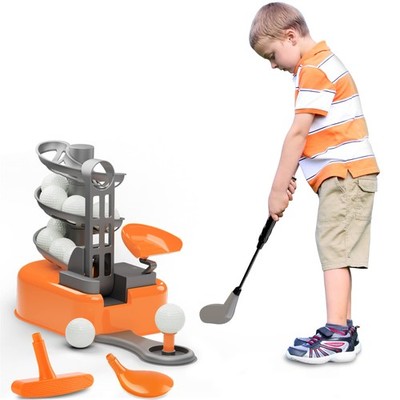 iPlay, iLearn Kids Golf Toys Set W/Left & Right Club Head, Boys Outdoor Sport To
